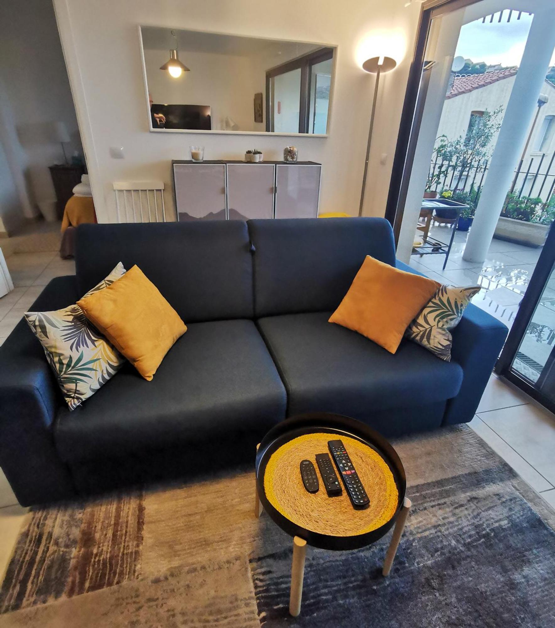 1Br Apartment T2 54M2 Onde Marine 2Nd Floor Lift Wifi Ac Parking Port Vendres Esterno foto