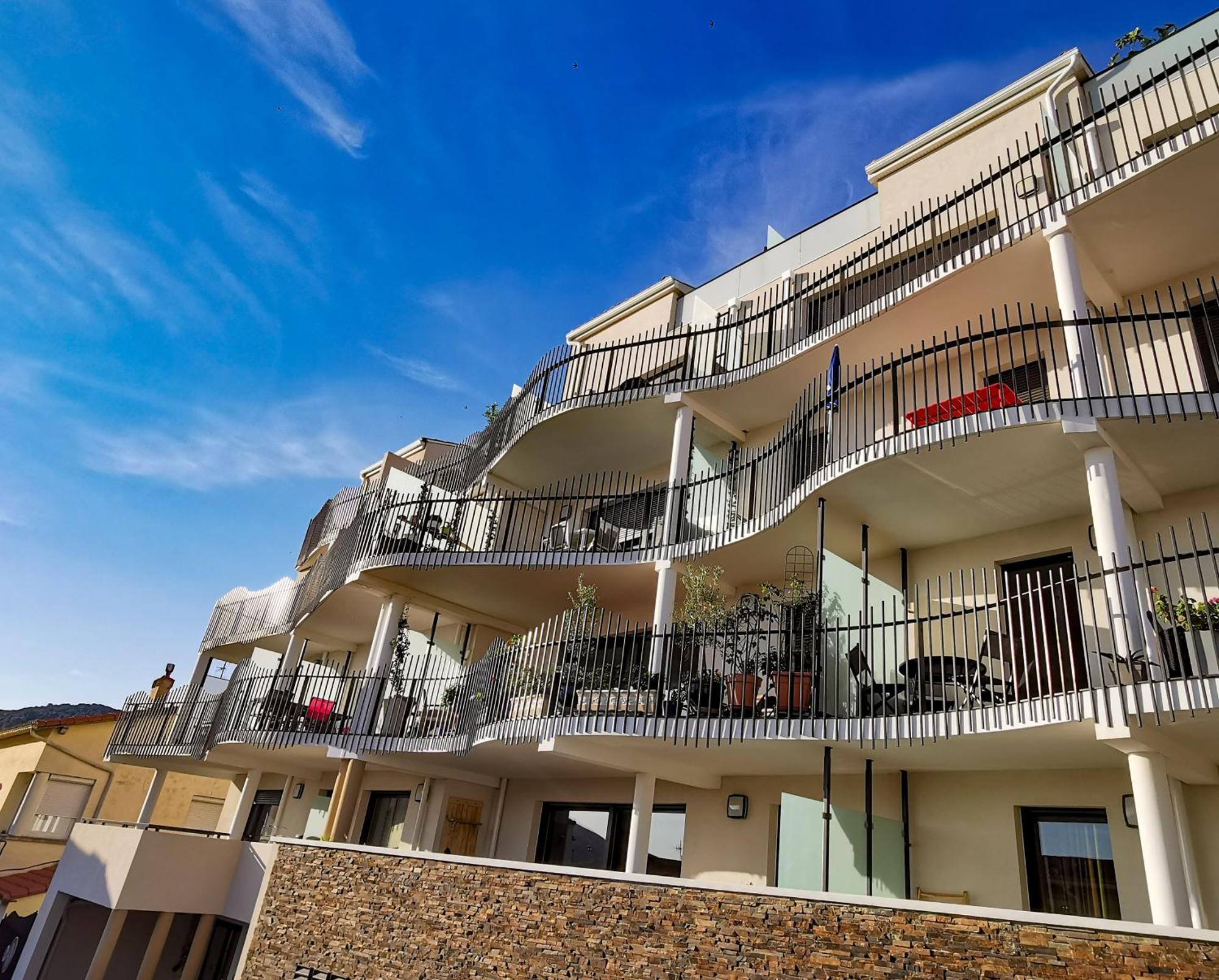 1Br Apartment T2 54M2 Onde Marine 2Nd Floor Lift Wifi Ac Parking Port Vendres Esterno foto